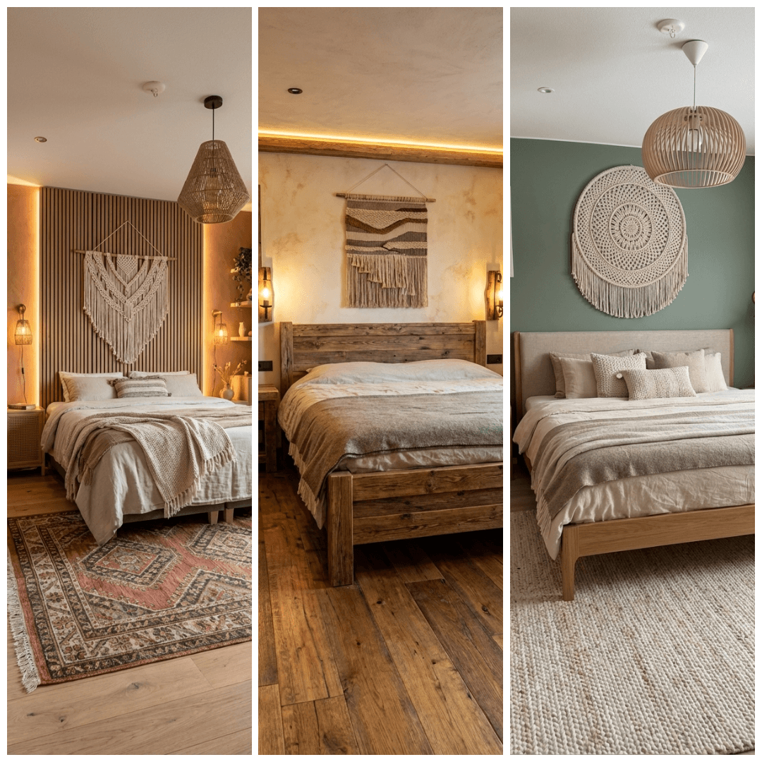 Sisustustyylit - skandinaavinen moderni minimalistinen boheemi tekoäly sisustus